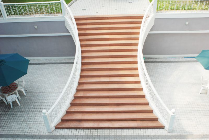 Painting of exterior stairs and railings